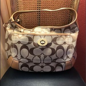 Coach Signature Hobo Purse